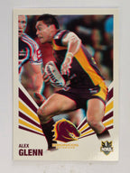 NRL 2012 Daily Telegraph | #003 Alex Glenn | Brisbane Broncos