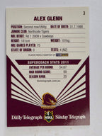 NRL 2012 Daily Telegraph | #003 Alex Glenn | Brisbane Broncos