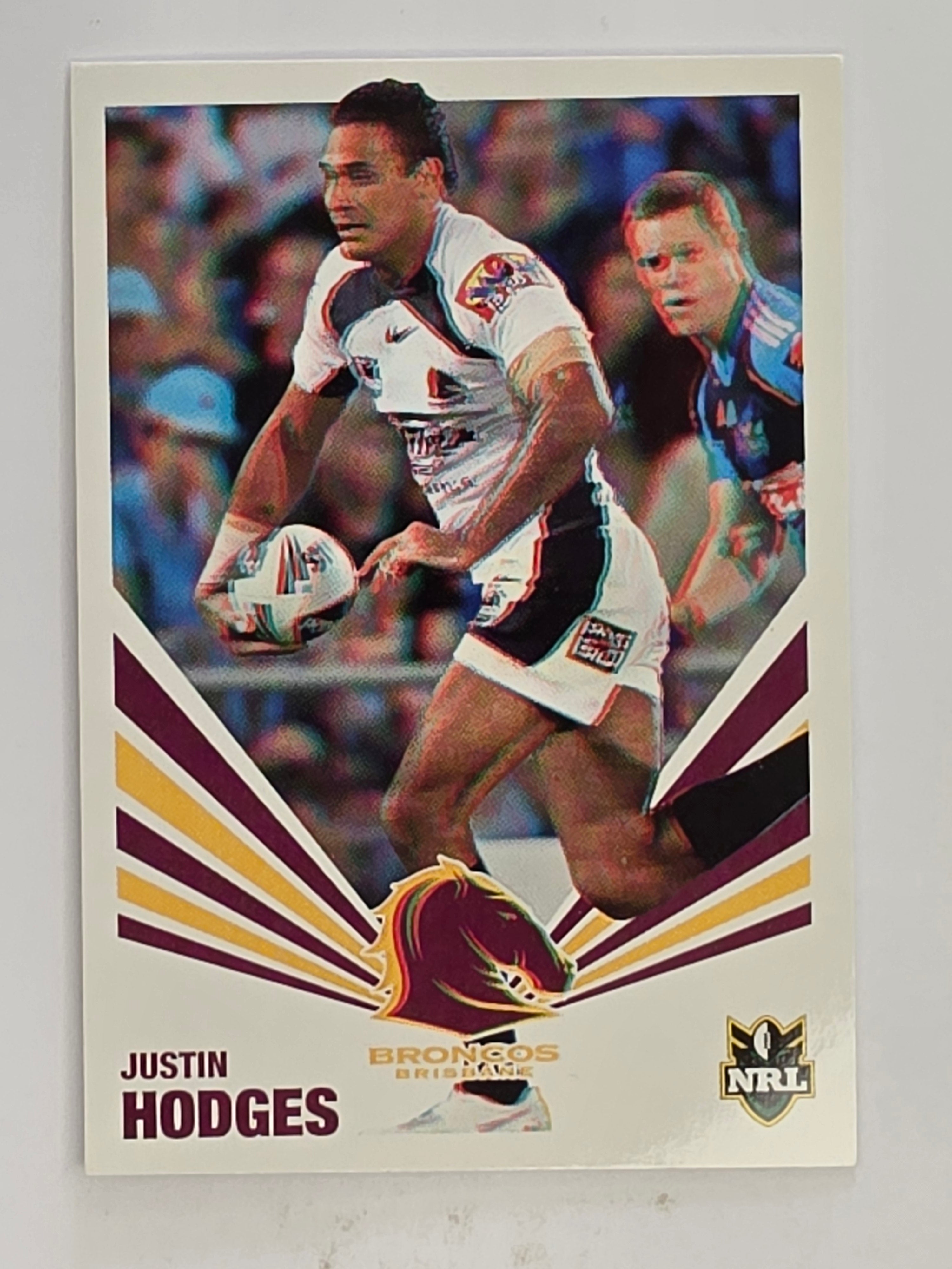 NRL 2012 Daily Telegraph | #005 Justin Hodges | Brisbane Broncos