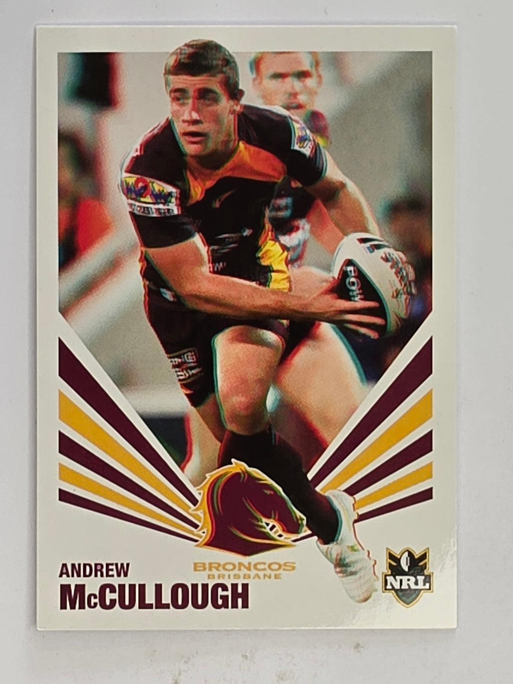 NRL 2012 Daily Telegraph | #007 Andrew McCullough | Brisbane Broncos