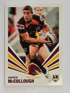 NRL 2012 Daily Telegraph | #007 Andrew McCullough | Brisbane Broncos