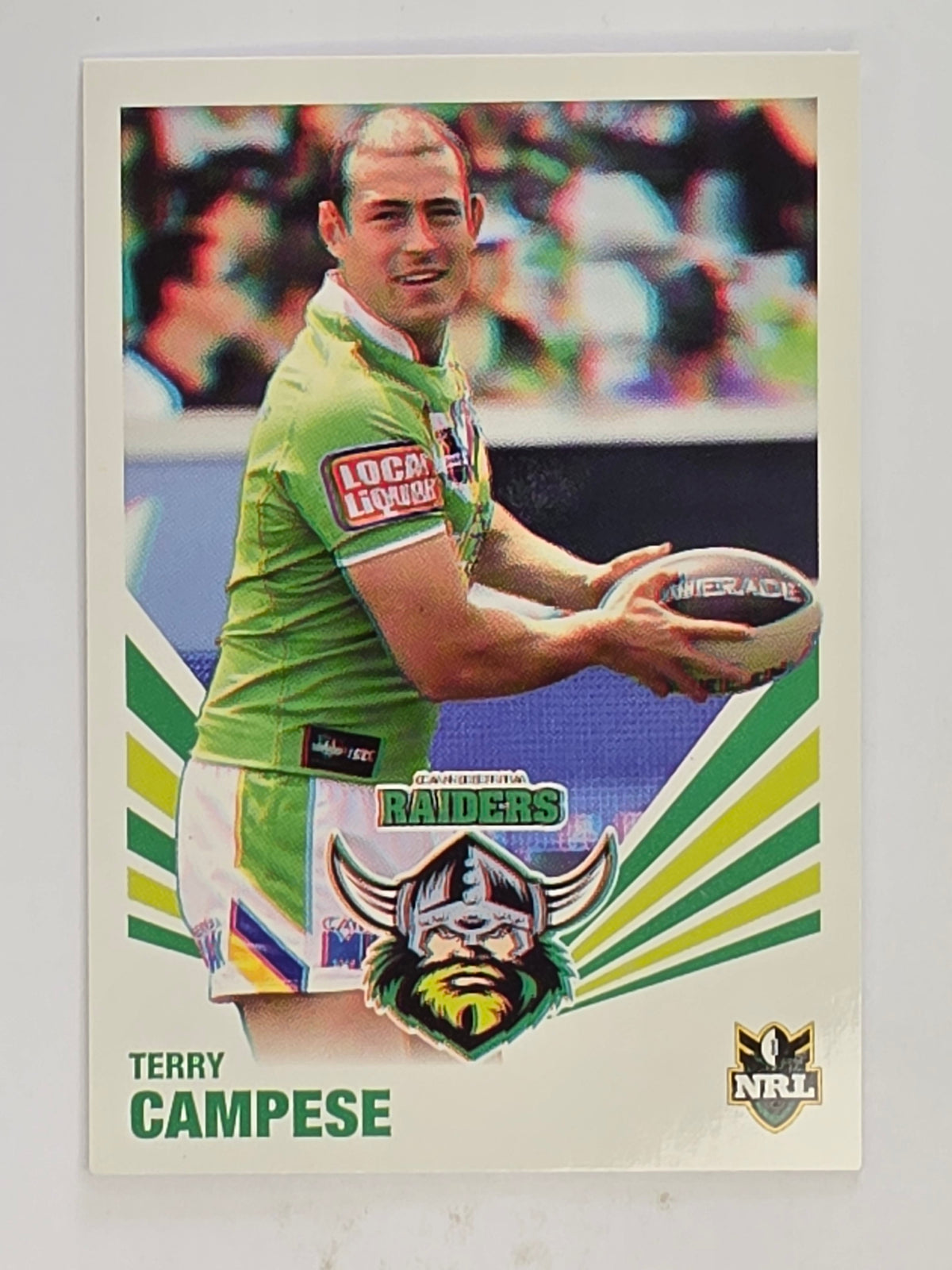 NRL 2012 Daily Telegraph | #025 Terry Campese | Canberra Raiders