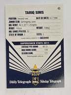 NRL 2012 Daily Telegraph | #045 Tariq Sims | North Queensland Cowboys