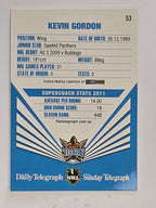 NRL 2012 Daily Telegraph | #053 Kevin Gordon | Gold Coast Titans