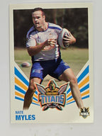 NRL 2012 Daily Telegraph | #058 Nate Myles | Gold Coast Titans