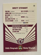 NRL 2012 Daily Telegraph | #068 Brett Stewart | Manly Warringah Sea Eagles