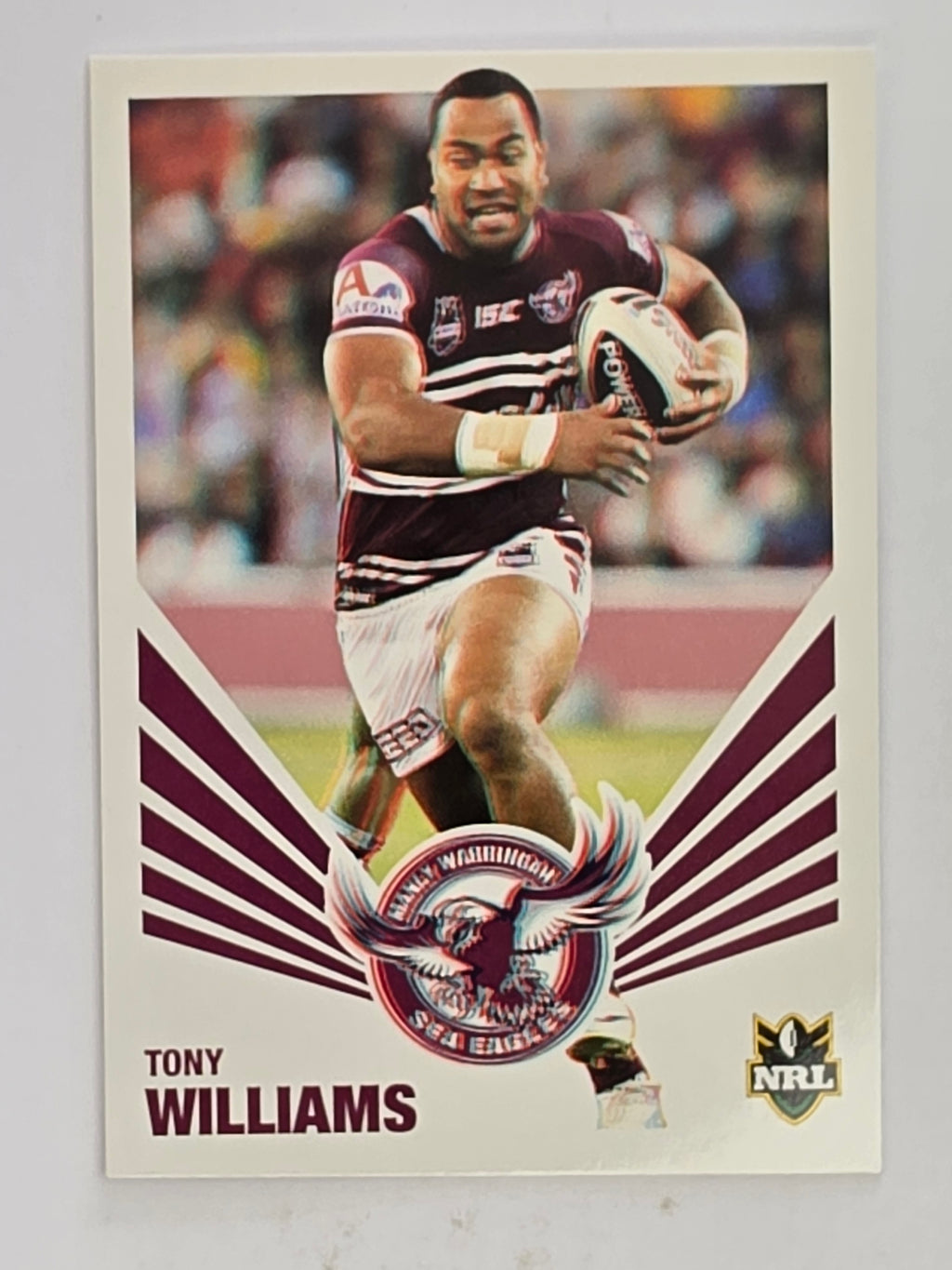 NRL 2012 Daily Telegraph | #071 Tony Williams | Manly Warringah Sea Eagles