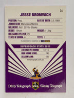 NRL 2012 Daily Telegraph | #074 Jesse Bromwich | Melbourne Storm