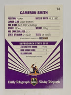 NRL 2012 Daily Telegraph | #083 Cameron Smith | Melbourne Storm