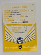 NRL 2012 Daily Telegraph | #097 Mitch Allgood | Parramatta Eels