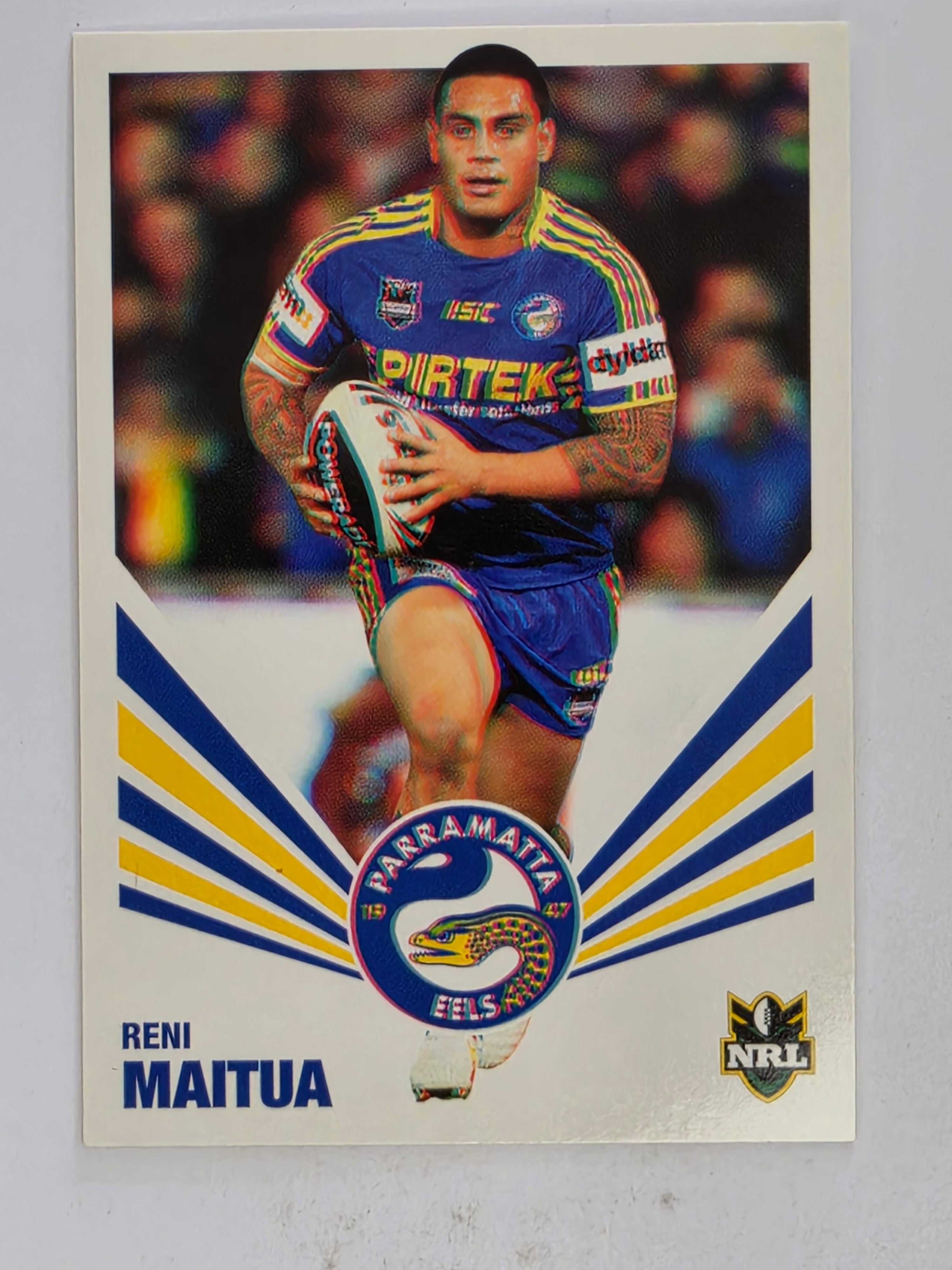 NRL 2012 Daily Telegraph | #101 Reni Maitua | Parramatta Eels