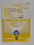 NRL 2012 Daily Telegraph | #101 Reni Maitua | Parramatta Eels