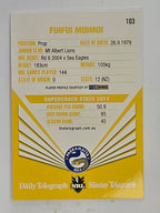 NRL 2012 Daily Telegraph | #103 Fuifui Moimoi | Parramatta Eels