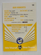 NRL 2012 Daily Telegraph | #104 Ben Roberts | Parramatta Eels