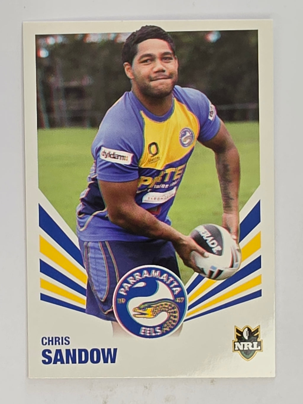 NRL 2012 Daily Telegraph | #105 Chris Sandow | Parramatta Eels