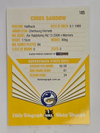 NRL 2012 Daily Telegraph | #105 Chris Sandow | Parramatta Eels