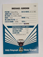 NRL 2012 Daily Telegraph | #112 Michael Gordon | Penrith Panthers