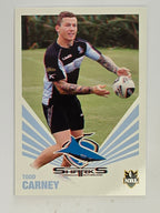 NRL 2012 Daily Telegraph | #121 Todd Carney | Cronulla Sutherland Sharks