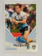 NRL 2012 Daily Telegraph | #124 Nathan Gardner | Cronulla Sutherland Sharks