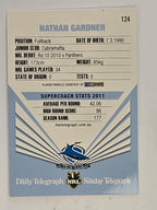 NRL 2012 Daily Telegraph | #124 Nathan Gardner | Cronulla Sutherland Sharks