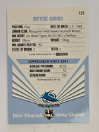 NRL 2012 Daily Telegraph | #125 Bryce Gibbs | Cronulla Sutherland Sharks