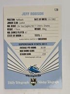 NRL 2012 Daily Telegraph | #128 Jeff Robson | Cronulla Sutherland Sharks