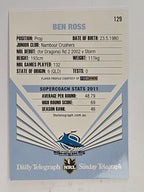 NRL 2012 Daily Telegraph | #129 Ben Ross | Cronulla Sutherland Sharks