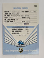 NRL 2012 Daily Telegraph | #130 Jeremy Smith | Cronulla Sutherland Sharks