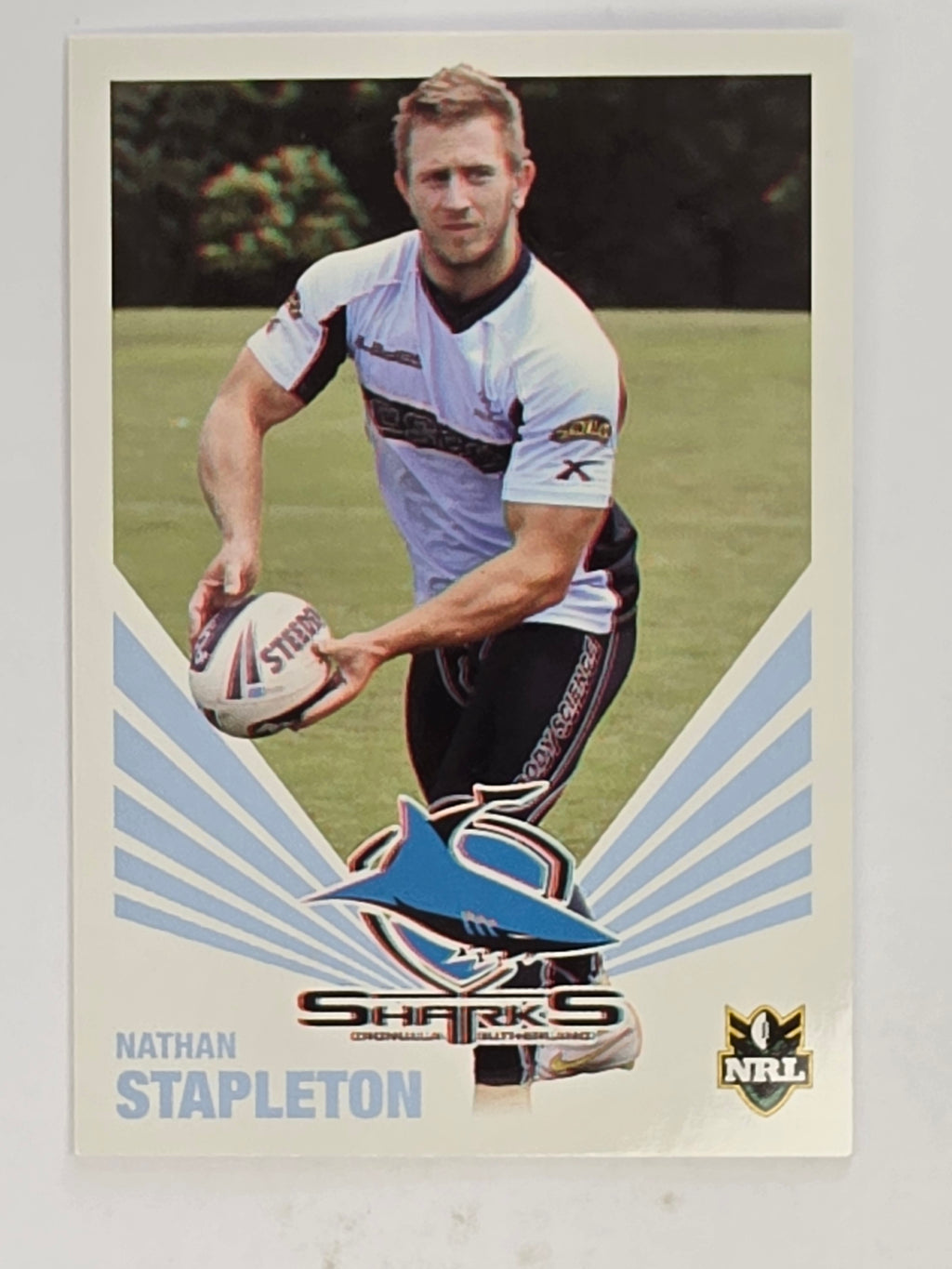 NRL 2012 Daily Telegraph | #131 Nathan Stapleton | Cronulla Sutherland Sharks