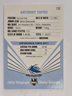NRL 2012 Daily Telegraph | #132 Anthony Tupou | Cronulla Sutherland Sharks