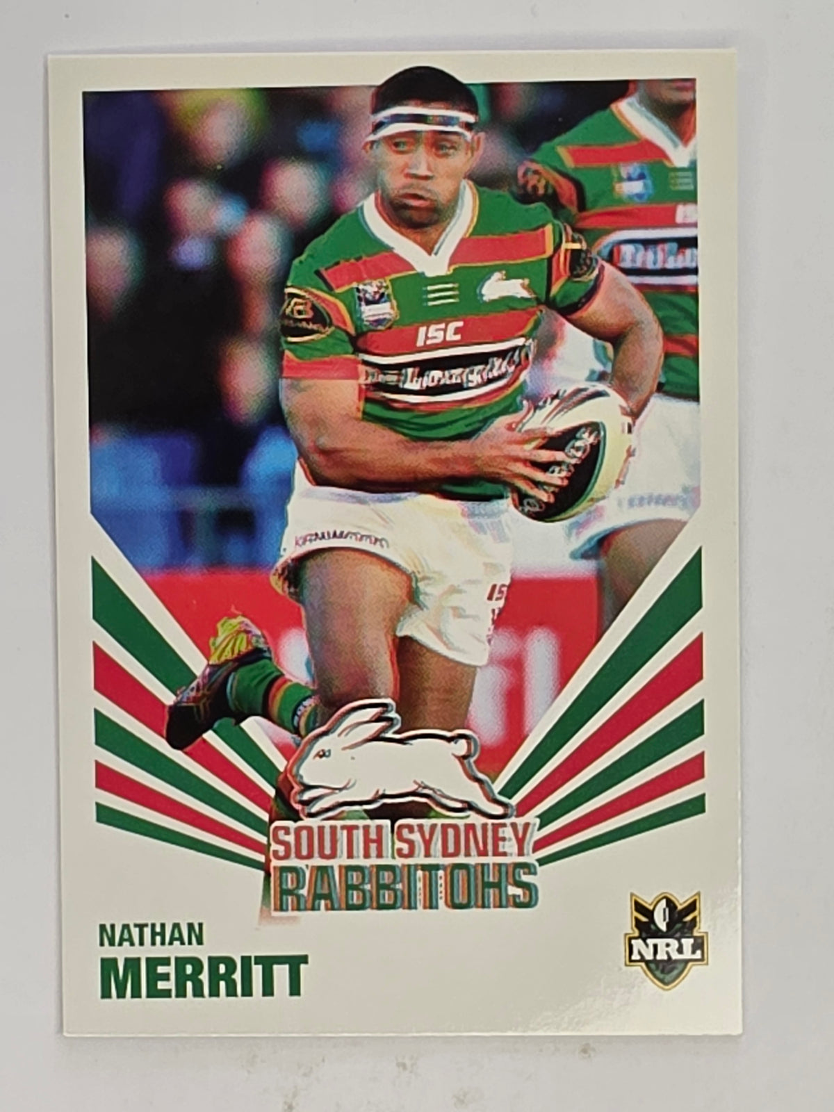 NRL 2012 Daily Telegraph | #139 Nathan Merritt | South Sydney Rabbitohs