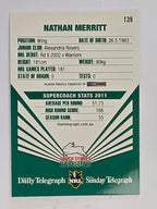 NRL 2012 Daily Telegraph | #139 Nathan Merritt | South Sydney Rabbitohs
