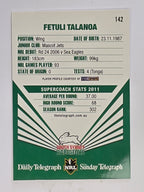 NRL 2012 Daily Telegraph | #142 Fetuli Talanoa | South Sydney Rabbitohs