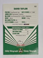 NRL 2012 Daily Telegraph | #143 David Taylor | South Sydney Rabbitohs