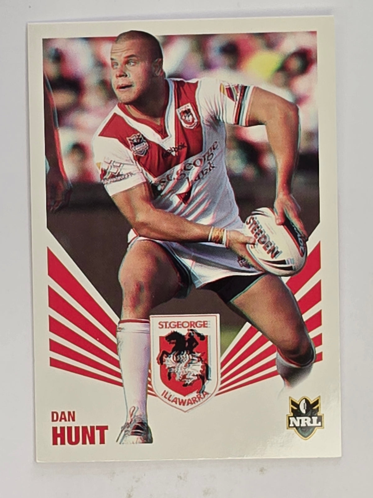 NRL 2012 Daily Telegraph | #149 Dan Hunt | St George Illawarra Dragons