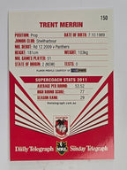 NRL 2012 Daily Telegraph | #150 Trent Merrin | St George Illawarra Dragons