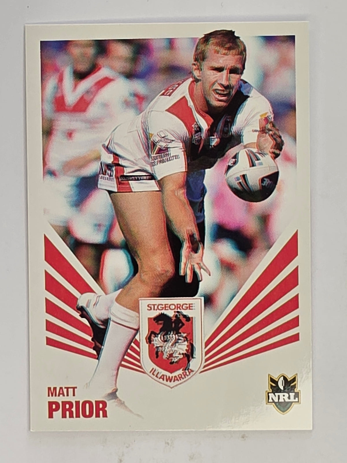 NRL 2012 Daily Telegraph | #153 Matt Prior | St George Illawarra Dragons
