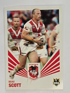 NRL 2012 Daily Telegraph | #154 Beau Scott | St George Illawarra Dragons