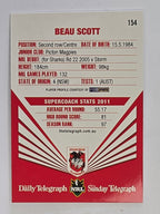 NRL 2012 Daily Telegraph | #154 Beau Scott | St George Illawarra Dragons