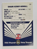 NRL 2012 Daily Telegraph | #161 Shaun Kenny-Dowall | Sydney Roosters