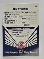NRL 2012 Daily Telegraph | #167 Tom Symonds | Sydney Roosters
