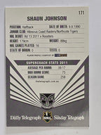 NRL 2012 Daily Telegraph | #171 Shaun Johnson | New Zealand Warriors