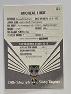NRL 2012 Daily Telegraph | #174 Micheal Luck | New Zealand Warriors