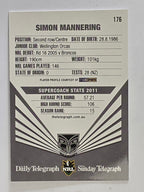 NRL 2012 Daily Telegraph | #176 Simon Mannering | New Zealand Warriors