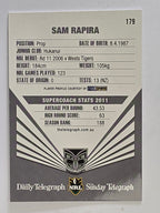 NRL 2012 Daily Telegraph | #179 Sam Rapira | New Zealand Warriors