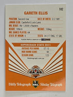NRL 2012 Daily Telegraph | #182 Gareth Ellis | Wests Tigers