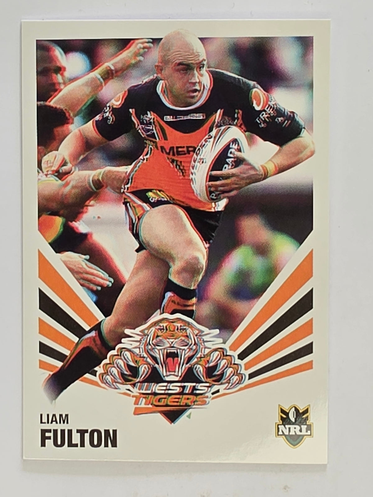 NRL 2012 Daily Telegraph | #184 Liam Fulton | Wests Tigers