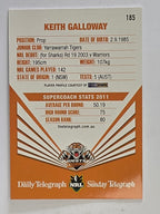 NRL 2012 Daily Telegraph | #185 Keith Galloway | Wests Tigers