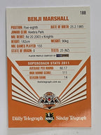 NRL 2012 Daily Telegraph | #188 Benji Marshall | Wests Tigers