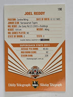 NRL 2012 Daily Telegraph | #190 Joel Reddy | Wests Tigers
